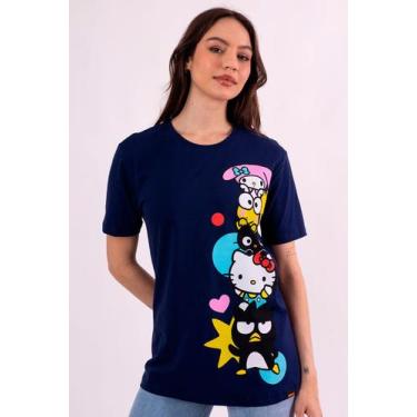 Imagem de Camiseta Hello Kitty e Amigos - Piticas, 6, Azul petróleo, Unissex