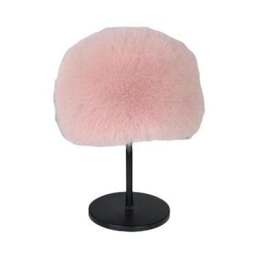 Imagem de Gorros Femininos Quentes E Peludos Estilo Coreano Cor Sólida Outono In