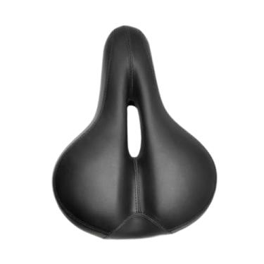 Imagem de MotiveTech Selim macio para bicicleta de montanha com capa impermeável e almofada acolchoada para exercícios, Preto