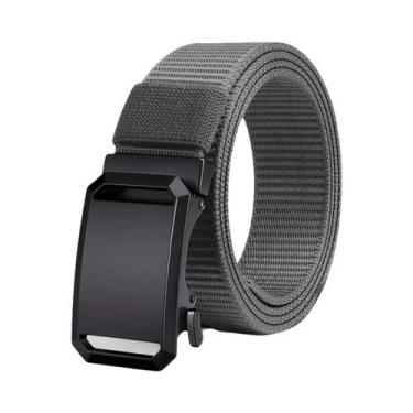 Imagem de Cinto Tático Masculino De Lona Com Fivela Automática Para Uso Casual, 