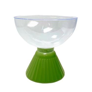 Imagem de Kit 4 Taças Acrílico Decoração de Festa Sobremesa Docinho Petiscos Drink 1 Litro (Verde)