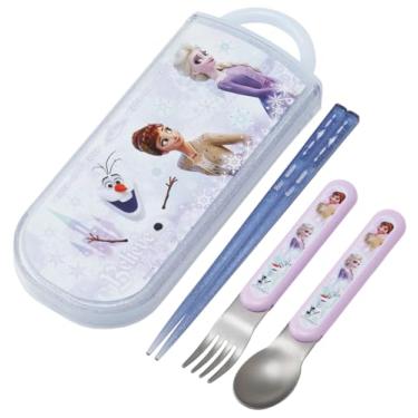 Imagem de Skater TACC2-A Conjunto infantil de pauzinhos, colher, garfo, 6,5 polegadas (16,5 cm), Disney Frozen 26