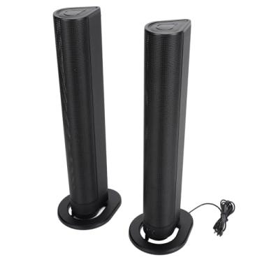 Imagem de Cryfokt Kit de Alto-falantes Com Excelente Qualidade de Som e Tecnologia DSP para Home Theater, Alto-falantes de Barra de Som Sem Fio para TV, Computador, Material de -falante ABS, 2x10W para