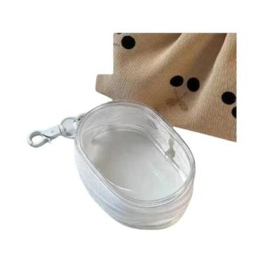 Imagem de Bolsa De Armazenamento Mini Transparente Portátil Com Zíper, Estojo Mu