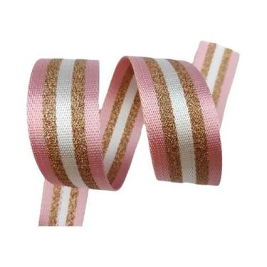 Imagem de Fita Metálica Dourada E Prateada De 1,5 Polegadas De Largura E 3 Metro