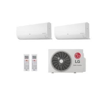 Imagem de Ar Condicionado Bi Split Inverter LG Hi Wall Dual Voice + AI 16000 BTUs (9000+9000) Frio S32Q16UAGA0.EB2GAM1