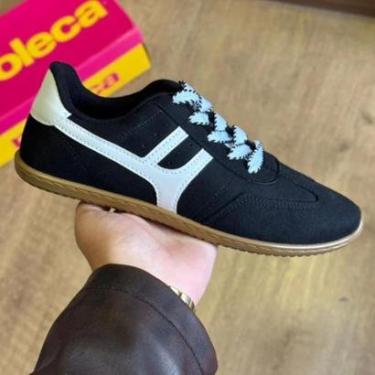 Imagem de Tênis Feminino Moleca Casual Confortável Baixo Original - 5827.101 - Preto-Feminino