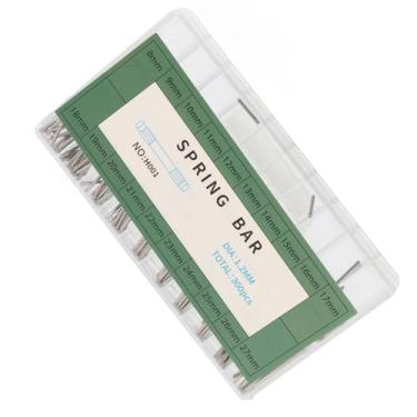 Imagem de KIMISS Pinos de Pulseira de Relógio de Aço Inoxidável 304 de 1,2 Mm - Conjunto de Substituição de Barra de Fricção de 300 Peças para Reparo de Relógio, Comprimento de 8 a 27 Mm, Ferramentas Essenciais para Relojoeiro