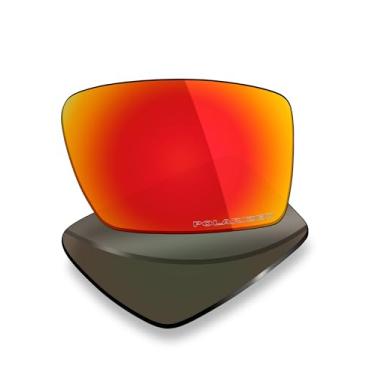 Imagem de Mryok Lentes de reposição polarizadas Plus para óculos de sol Arnette Goemon AN4267, HD Polarized, proteção UV, resistente a impactos e ajuste perfeito - Vermelho fogo