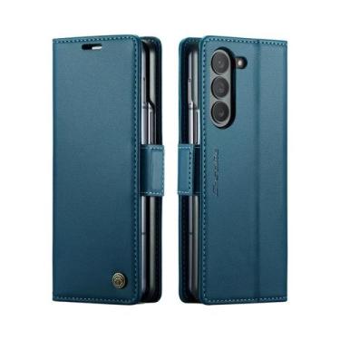 Imagem de Capa De Couro PU Magnética Para Samsung Galaxy Z Fold 7 6 5 Fold6 Fold