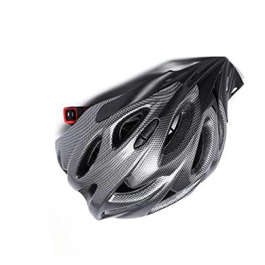 Imagem de Generic Capacete de Bicicleta Com Proteção Segura e Confortável para Usar Capacete de Equitação para Homens e Mulheres, Material EPS PC para Atividades Ao Ar Livre (Fibra de Carbono Preto)