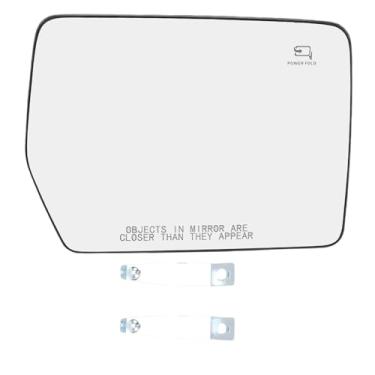 Imagem de aqxreight Espelho de Vidro Aquecido, Cristalino, Descongelamento Rápido, Desembaçamento, Espelho Retrovisor Externo, Lente de Vidro para Carros, Caminhões, Suvs, Alta Definição (Direita: 4L3Z 17K707