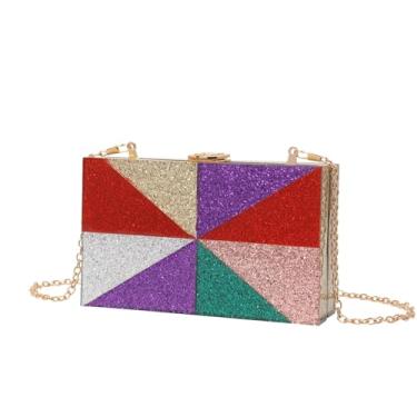 Imagem de CYSUE Bolsas femininas tendência da moda bolsa de acrílico bolsa mensageiro bolsa de ombro bolsas para celular, Colorido., One Size