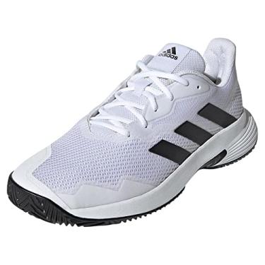 Imagem de adidas Tênis CourtJam Control, Branco/Núcleo preto/branco, 45