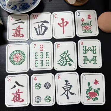 Imagem de Esponjas de cozinha para presente de Mahjong Chinoiserie Mah-jongg Esponja de lavar louça absorvente de água Esponjas de limpeza sem arranhões para amantes de Mah Jong presentes cozinha banheiro