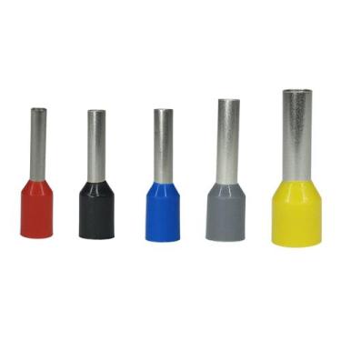 Imagem de Kit Terminais Elétricos Ilhós Tubular 1mm Até 6mm 400 Pçs Conectores P