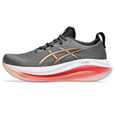 Imagem de ASICS Tênis de corrida masculino Gel-Nimbus 27, Carbono/Mojave, 10 X-Wide