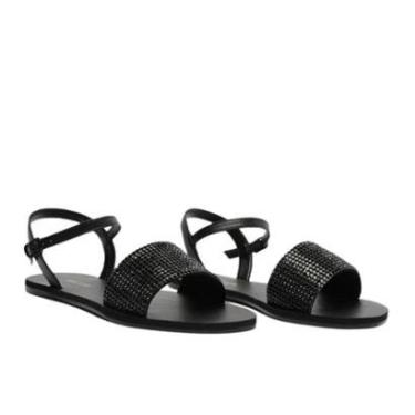 Imagem de Sandália Anacapri Tira Única Preta Glam-Feminino