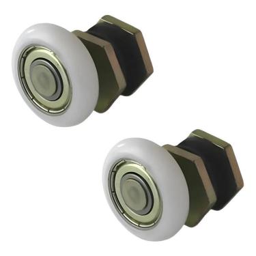 Imagem de 2 Roldanas Rodizio Para Box Blindex Janela Porta De Vidro 8M