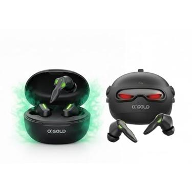 Imagem de Fone de Ouvido Gamer A’Gold FN-B48 TWS Bluetooth 5.4 | Baixa Latência Zero Delay | Microfone HD e Cancelamento de Ruído IA | Bateria 8h com Estojo LED Robótico | Som Imersivo para Jogos e Música