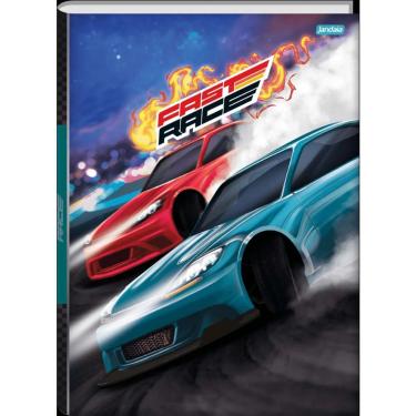 Imagem de Caderno Brochura Universitário A4 1 Matéria 80 Folhas Fast Race Jandaia Estampa 4