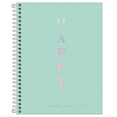 Imagem de Caderno Espiral Capa Plástica Colegial 10 Matérias Happy 160 Folhas Estampa 3