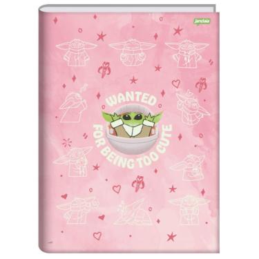 Imagem de Caderno Brochura Capa Dura Universitário Baby Yoda 80 Folhas Jandaia Wanted For Being Too Cute