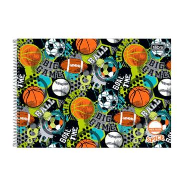 Imagem de Caderno Meia Pauta Espiral 40 Folhas Spice Tilibra Estampa 2