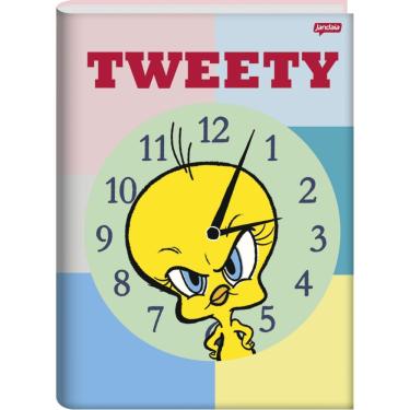 Imagem de Caderno Brochura Capa Dura Universitário Tweety 80 Folhas Jandaia Estampa 3