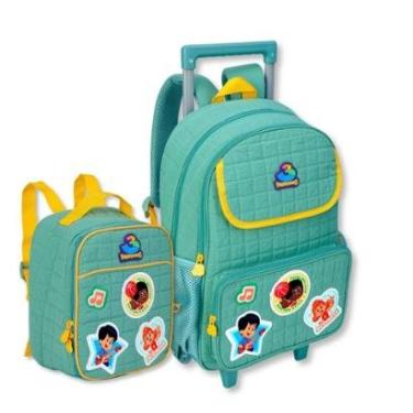 Imagem de Mochila com Lancheira Escolar Três Palavrinhas Kit Infantil-Unissex