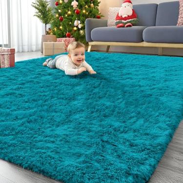 Imagem de OLANLY Tapetes de área grande laváveis na máquina de 20 x 25 cm para sala de estar, quarto, tapete felpudo macio e fofo, tapete de piso interno para crianças, meninas e meninos, dormitórios, berçário