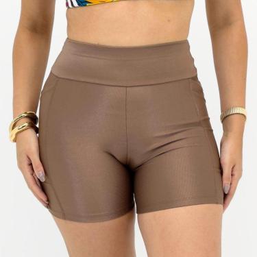 Imagem de Shorts Rosa Bella Curto em Tecido Allure Feminino-Feminino