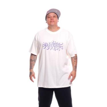 Imagem de Camiseta Plus Size Bali Hai Pixo Class Abstrato, Off white, G2