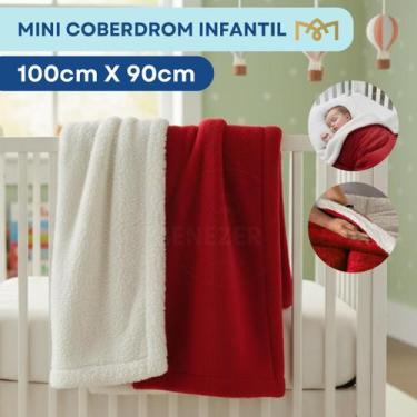 Imagem de Manta Coberdrom Bebê Extra Macia Carneirinho 1,00x90cm Com Interior Sh