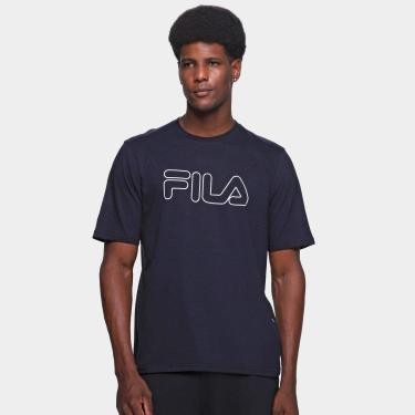 Imagem de Camiseta Fila Letter Outline Masculina-Masculino