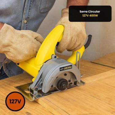 Imagem de Serra Circular 127V 1100W Ferramenta Elétrica para Corte Preciso em Ma