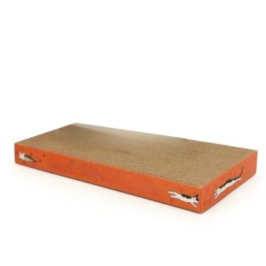 Imagem de Arranhador Gato Grande Resistente Cama Antistress Evita Arranhar Sofà Dura 2x Mais Gatos Grandes