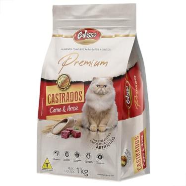 Imagem de Ração Colosso Gato Castrado Carne E Arroz 1kg