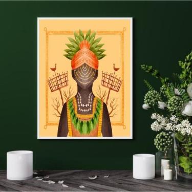 Imagem de Quadro Orixá Oxumaré Candomblé - 60X48Cm