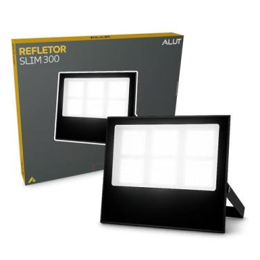 Imagem de Refletor Led 300w 6500k Branco Frio 110v/220v Ip65 a provad'água Preto