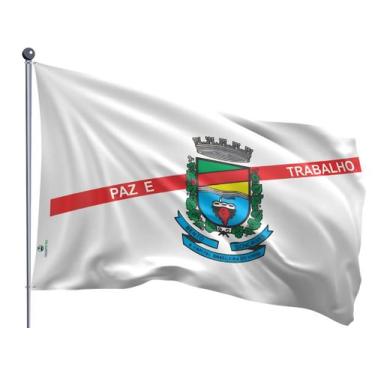 Imagem de Bandeira do Município de Bento Gonçalves Dupla Face Estampada Tamanho 