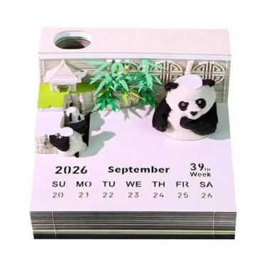 Imagem de Calendário Do Castelo Mágico De Hogwarts Com Adesivos 3D, Bloco De Not