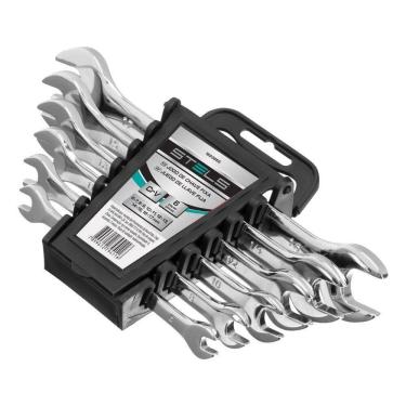 Imagem de Jogo De Chave Fixa Cromo Vanádio 6pcs Stels Crv