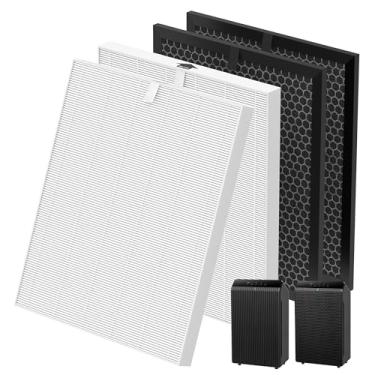 Imagem de Filtro de ar de substituição 5510 5520 para Winix 5510 5520 Plasmawave Purificador de ar HEPA e filtro de carvão ativado Combo Q filtro para poeira pólen fumaça peça nº 1712-0123-00, 2 conjuntos