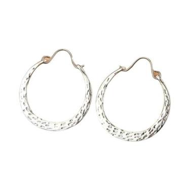 Imagem de Brincos De Argola Grandes Femininos Estilo Retrô Redondos Pendentes Jo