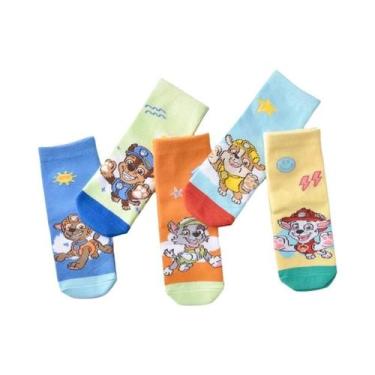 Imagem de Meias De Algodão Infantis Paw Patrol 10 Peças 5 Pares Chase Marshall R