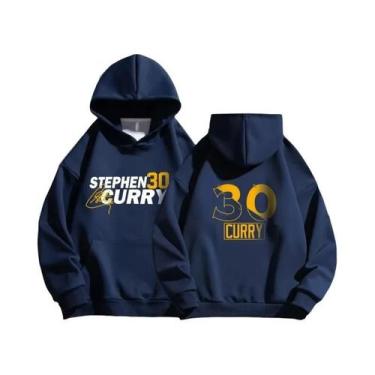 Imagem de Moletom Masculino Golden State Warriors Curry Para Basquete, Estilo No