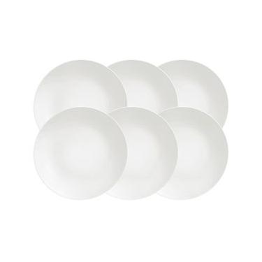 Imagem de Conjunto com 6 Pratos Rasos Tramontina Sophia em Porcelana 28 cm - Branco