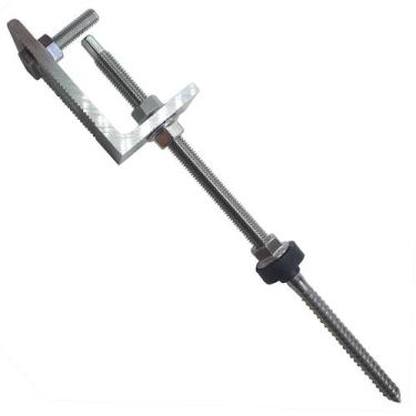 Imagem de Parafuso Solar 250mm Com Suporte L Para Telha Fibrocimento - SunProp