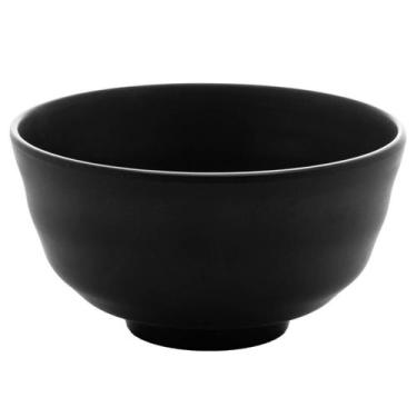 Imagem de Kit 50 Bowls Melamina 11,5x6cm Tóquio Lyor Preto 350ml Restaurante Sus